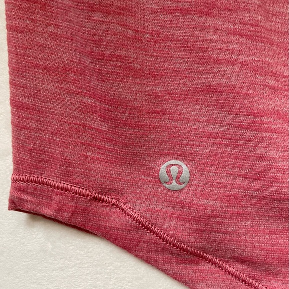 Lululemon Movement To Movement 2 in 1 Tank Top Heathered Pink Color Size 8 - Picture 8 of 13